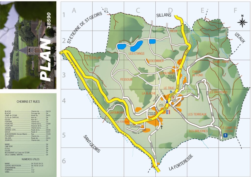 Plan du village de PLAN